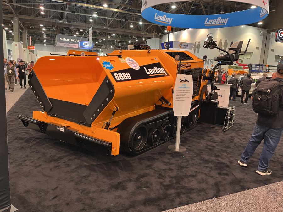 LeeBoy’s new 8680 asphalt paver features height adjustable augers and a 4-speed drive system.  