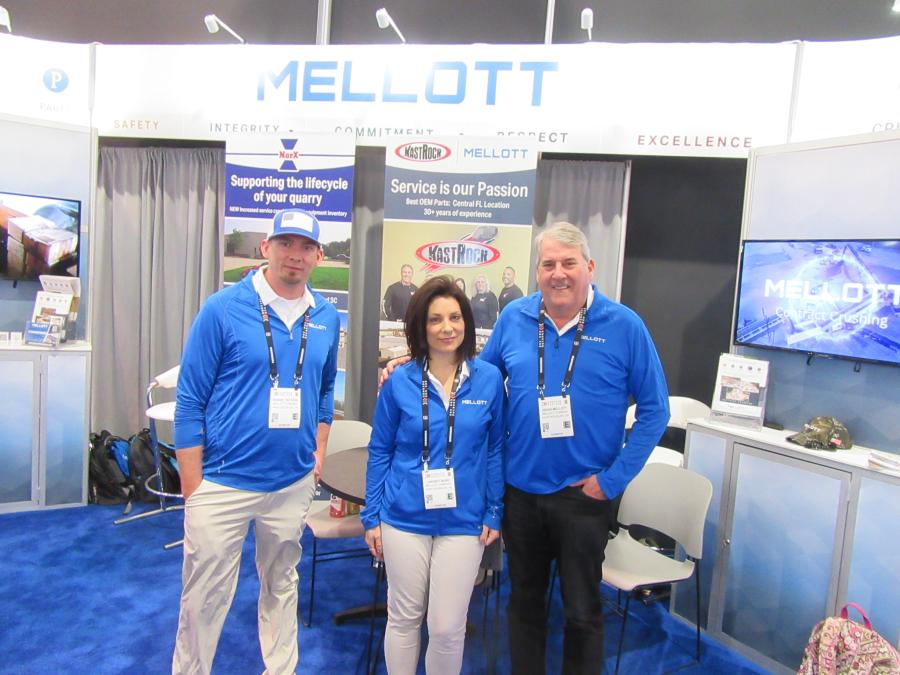 (L-R) are Ronnie Teeters, Lindsey Bard and Brian Mellott, all of Mellott Company of Warfordsburg, Pa. 