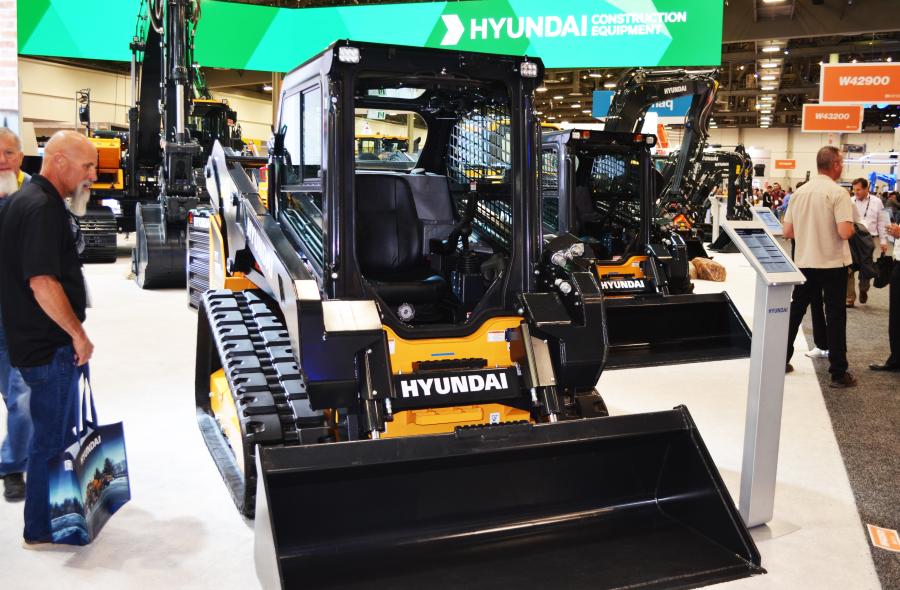 New product offerings from Hyundai were on display throughout the show and the all-new compact track loaders and skid steer loaders were a big crowd favorite.   