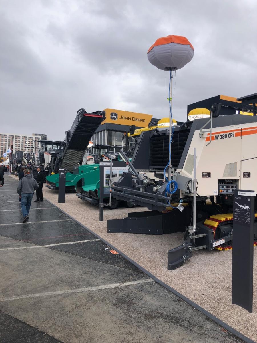 The Wirtgen Group had everything a paving contractor needed at its exhibit in the Silver Lot at ConExpo 2023. 