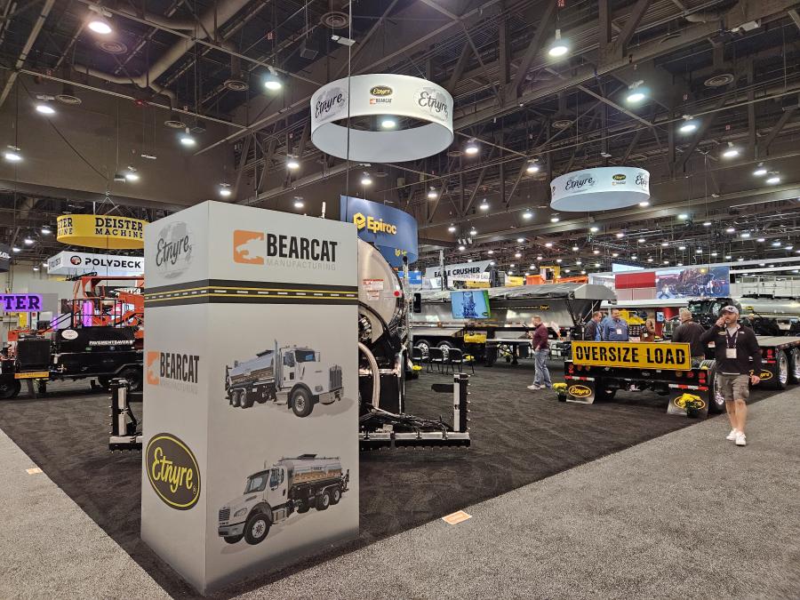 Etnyre International, based in Oregon, Ill., put on a large display at ConExpo. 