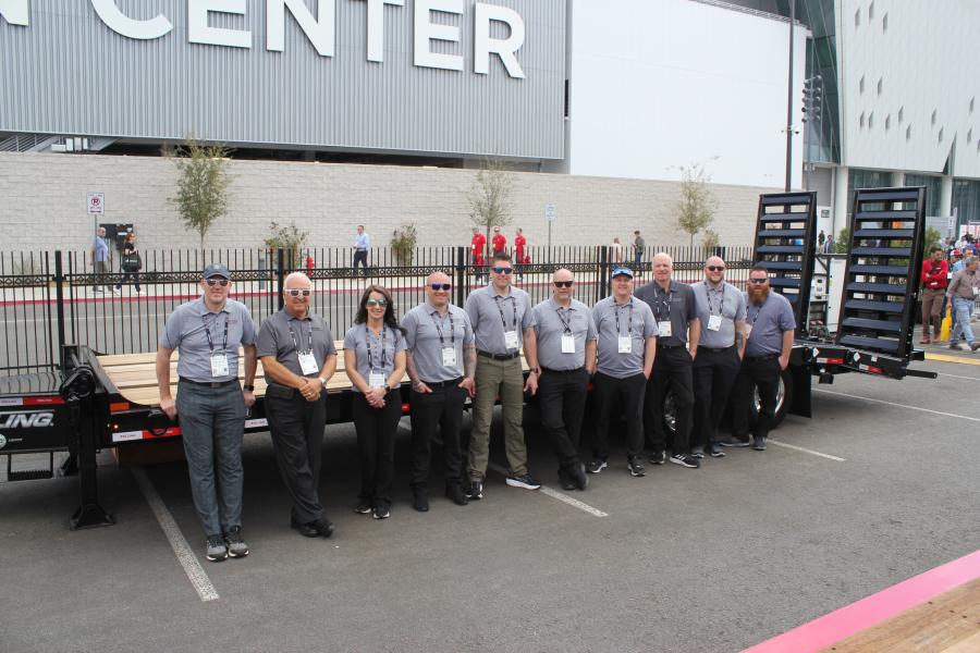 The Felling Trailers team were on hand to show attendees the company’s line of trailers. (L-R) are Pat Jennissen, Mike Flynn, Rebecca Gerads, Michael Wilwerding, Nathan Uphus, Aaron Schmidt, TJ Schwartz, Joe Pessen, Mike Pitts and Jake Meyer. Not pictured Joel Lindmeyer and Jason Worley. 