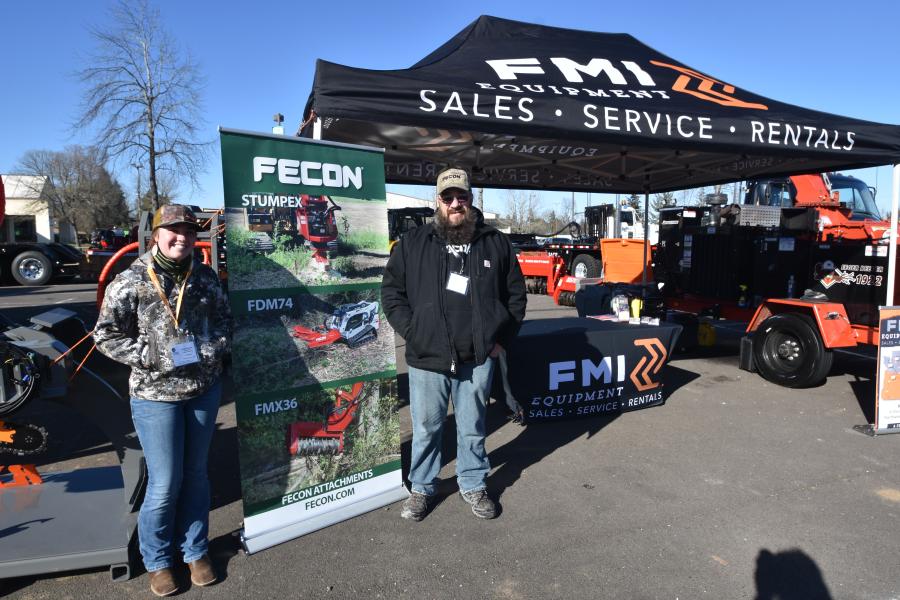 Markayla Whitehead (L) and Ty Whitehead, both of FMI Equipment. It is the northwest’s location for land management equipment, compact construction equipment and much more, now with a multi-state dealership network since merging with WTD.
(CEG photo)