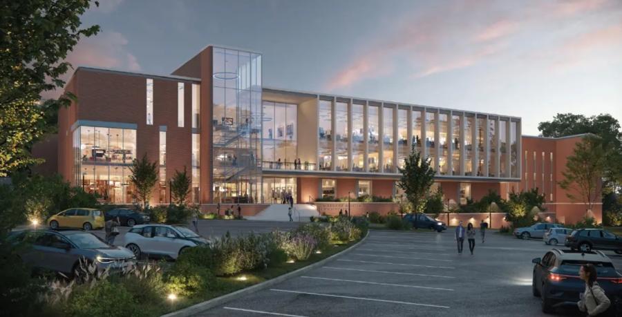 An artist rendering of the planned expansion and renovation of the University of South Alabama College of Medicine. (Rendering courtesy of the University of South Alabama)