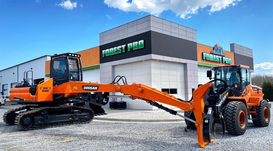 Forest Pro's locations in Scottsville, Manquin and Keysville, Va., will feature the full line of DEVELON construction equipment, including crawler, wheel and mini excavators, wheel loaders, dozers and articulated dump trucks, for general contractors, landscapers and loggers.