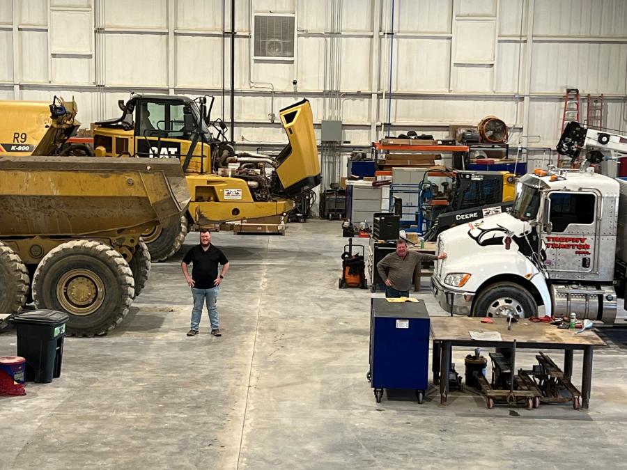 The huge service area at Trophy will accommodate the maintenance of its 200 rental machines in addition to its customers’ repair needs.
(Photo courtesy of Trophy Tractor.)