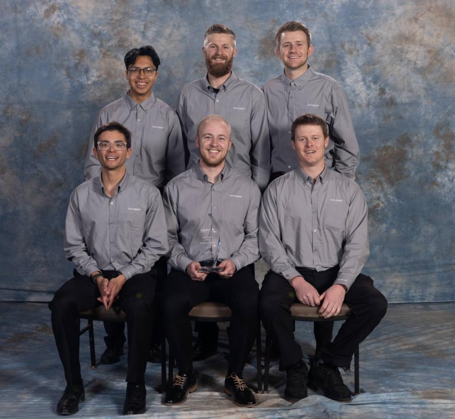 UVU team members (L-R, top row): Yahir Narciso, Andrew Weight and Jacob Chugg; (L-R, bottom row): Alec Spottiswood, Joseph Robins and Drew Christensen.