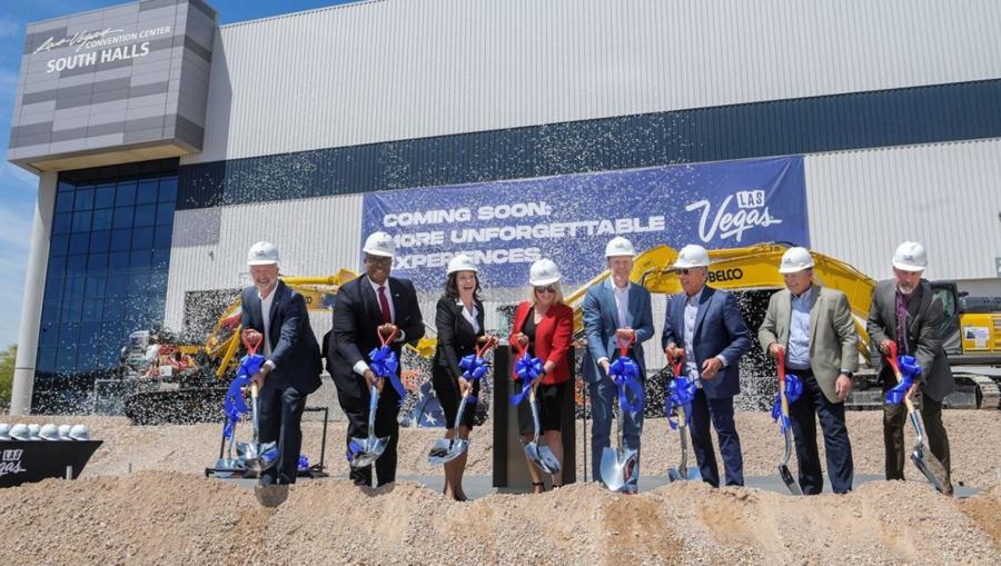 A groundbreaking ceremony was held recently to commence the expansion of the Las Vegas Convention Center, a $600 million project to extend the 1.4 million sq.-ft. West Hall.
(Las Vegas Convention and Visitors Authority photo)