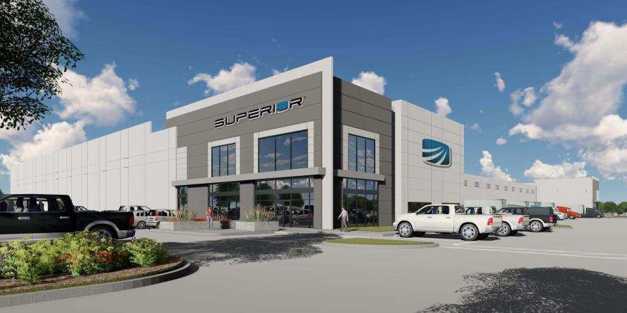 A rendering of Superior Air Parts’ planned new facility in Creola. (Mobile Chamber rendering)