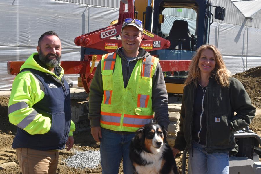 (L-R) are Bob Nason of Able Tool & Equipment; Greg Zlotnick of Zlotnick Construction; and Sharon Beebe.
(CEG photo)