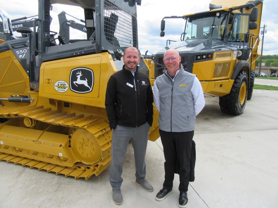 John Deere manufacturing representatives Piotr Lizak (L) and Jim Galecki were on hand.
(CEG photo)