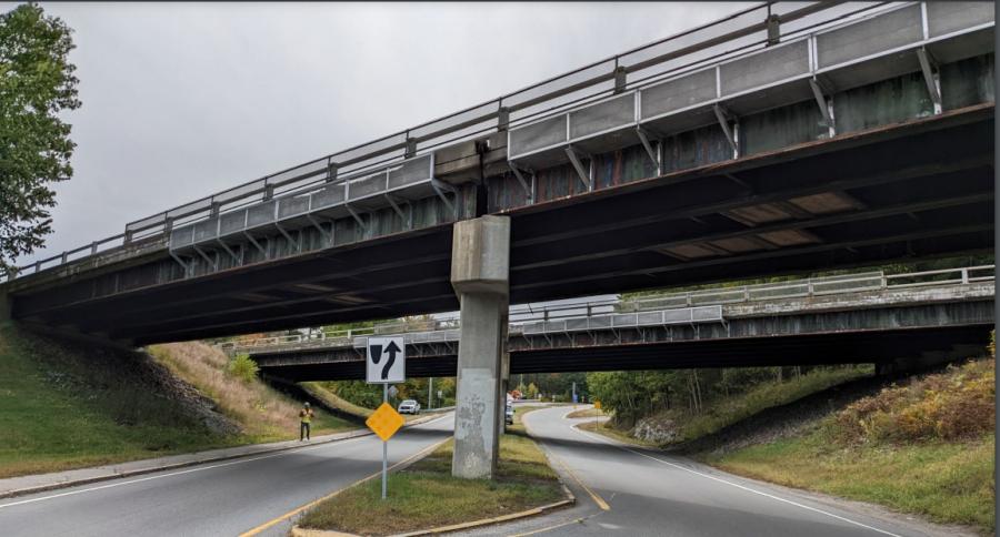 The work will involve replacing the existing concrete bridge decks and rehabilitating the existing concrete abutments and piers. (VTrans photo)