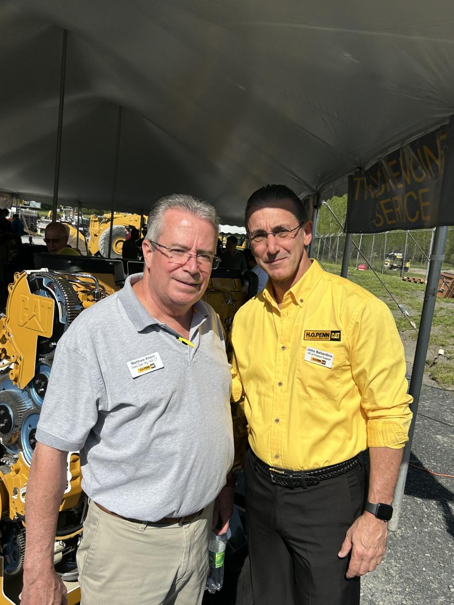 H.O. Penn is fortunate to have many long-term dedicated employees with decades of industry experience to assist customers before, during and after the equipment purchasing process, including Matt Ahern (L), sales operation manager, and John Bellardino, vice president of product support.
(CEG photo)