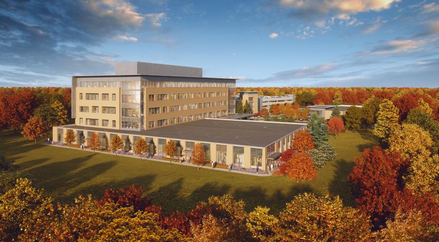 Rock Row’s Medical & Research Campus will be the newest and most advanced integrated medical campus in New England. (Rock Row rendering)