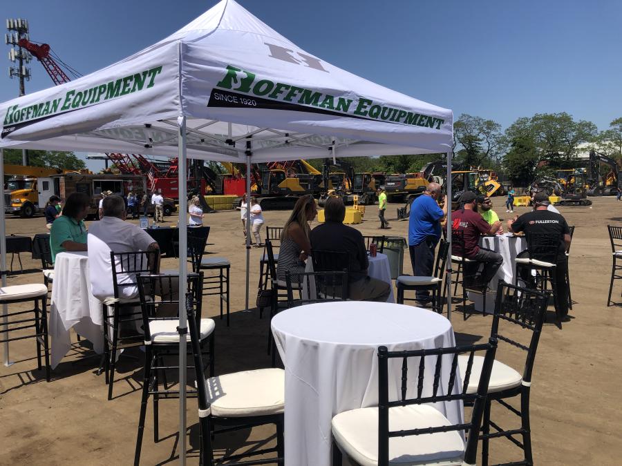Hoffman Equipment provided lunch for its guests of the Volvo electric equipment demonstration event.
(CEG photo)
