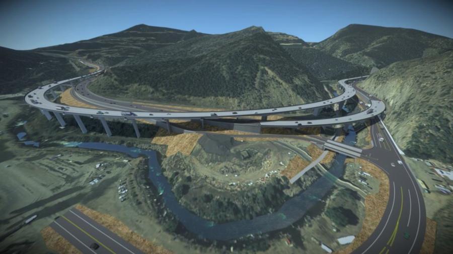 This rendering shows the new configuation of the Colorado highway when construction is completed.
(CDOT photo)