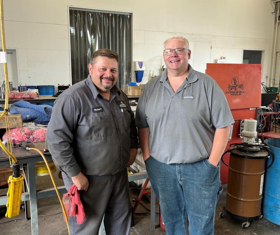 Robert, service technician, and Kevin Kynell, service manager.