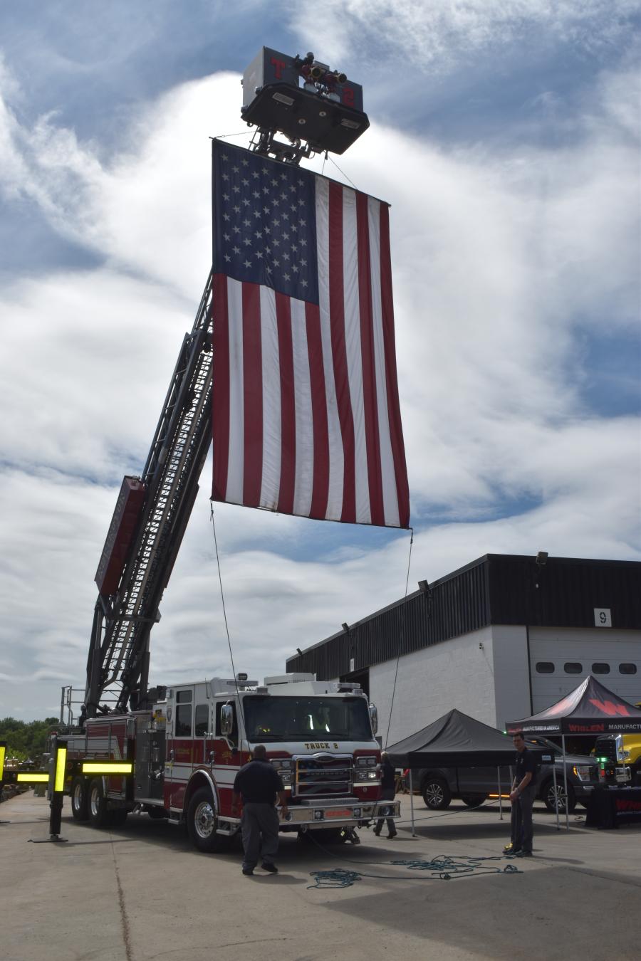 Old Glory was proudly on display.
(CEG photo) 