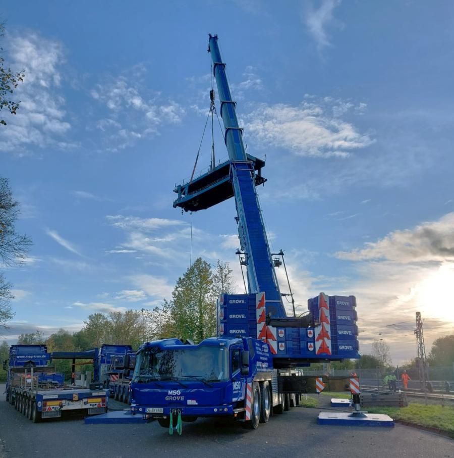 MSG Krandienst’s new all-terrain crane, the Grove GMK6400-1, impressed everyone with its outstanding performance during its first job — recovering a derailed train.