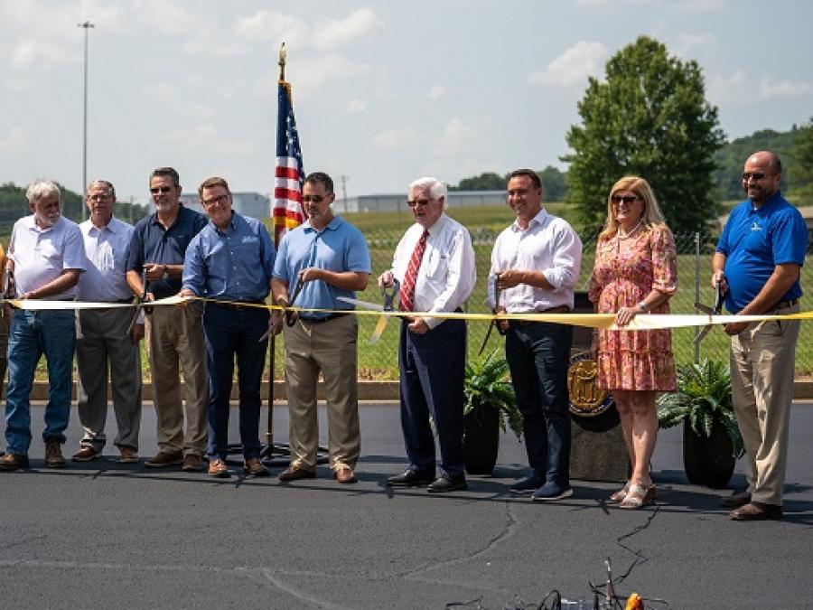 The Kentucky Transportation Cabinet recently held an event to highlight completion of an interchange and road widening project.
(KYTC photo)