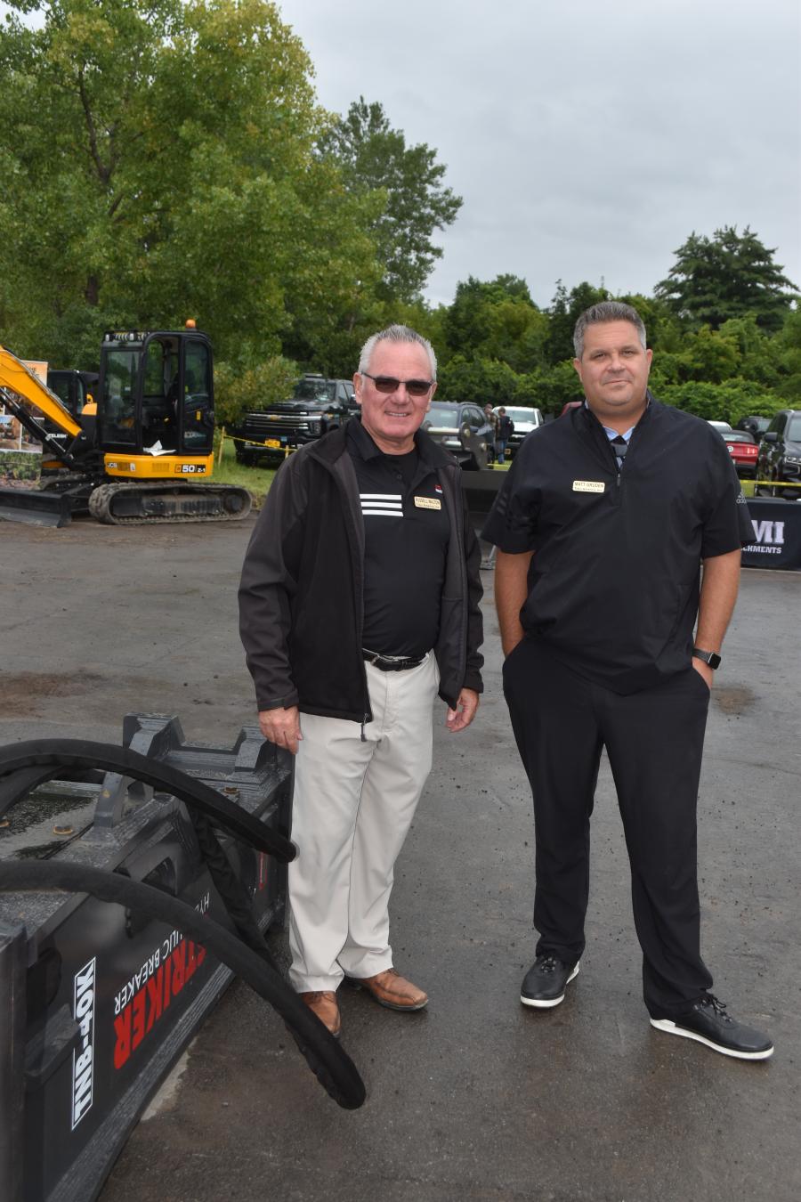 Matt Gruden (L) and Russell Walton represented Toku America, a manufacturer of the Striker breaker.
(CEG photo)