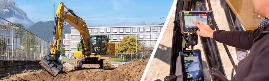 The enhanced interoperability between the Leica MC1 3D machine control solution and Caterpillar's NGH sensors allows the Leica MC1 software to work in harmony with the existing Cat Grade 2D Assist system without any additional hardware modifications.