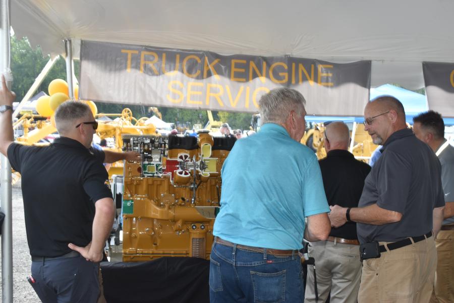 This cutaway display of a truck engine caught a lot of attention.
(CEG photo) 