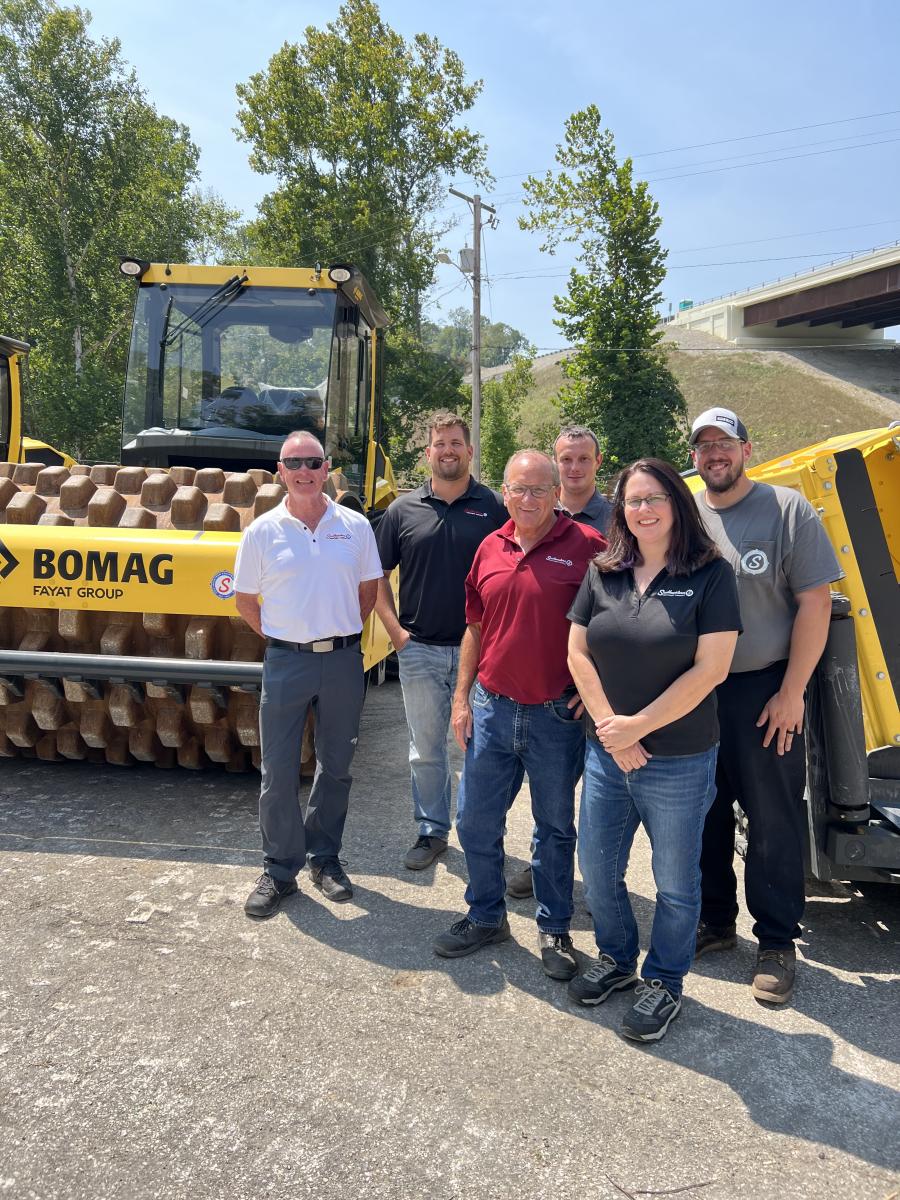(L-R): Southeastern Equipment Company’s Steve McGrew, Jeremy Eagan, Brian Coady, Chris Holter, Tina Gibbs and Brandon Washington welcomed attendees to the grand opening event.
(CEG photo)