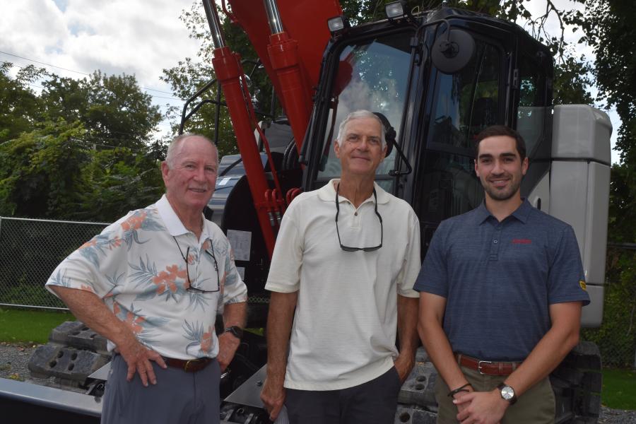 Over the course of the past 100 years, Contractors Sales Company has been skillfully managed by different ownership teams, three of whom were present at the event. (L-R) Steve Seaboyer, past president and owner; Gerard Calamari, past president and owner; and Zach Manz, current president and owner.
(CEG photo)
