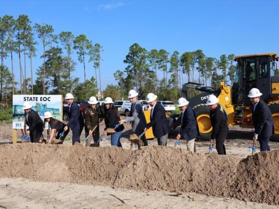 The Florida Division of Emergency Management (Division) held a groundbreaking ceremony at the construction site of the new State Emergency Operations Center (SEOC). (Florida Division of Emergency Management photo)