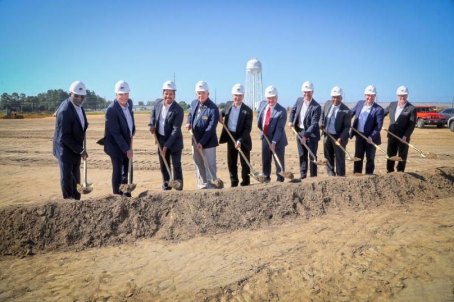 Revalyu Resources broke ground on its first PET recycling facility in the United States. (revalyu photo)