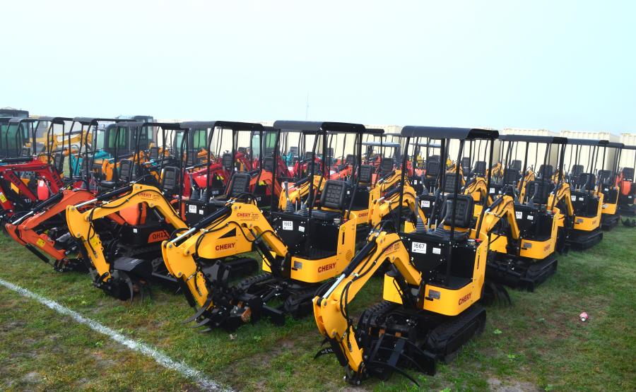 A few dozen new mini-excavators were sold, including manufacturer units from AGT Industrial, MIVA, CFG Industry and Chery Equipment Group.
(CEG photo)