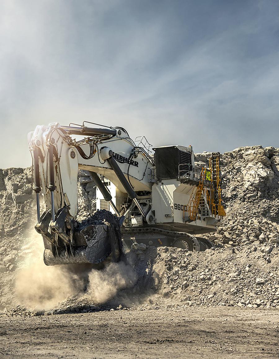 The new R 9600 will mark the beginning of the new generation of Liebherr hydraulic mining excavators.