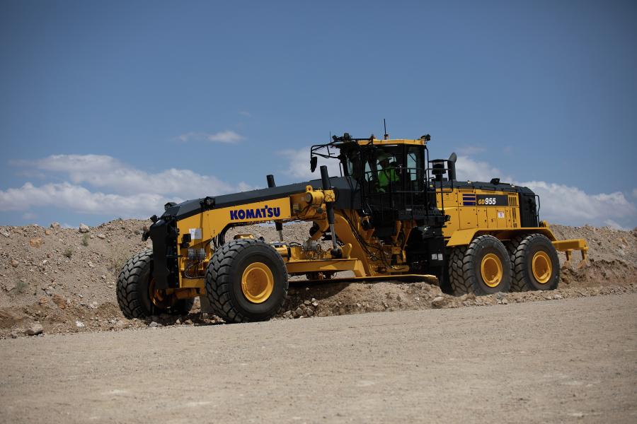 Komatsu's new GD955-7 motor grader is now available in North America.