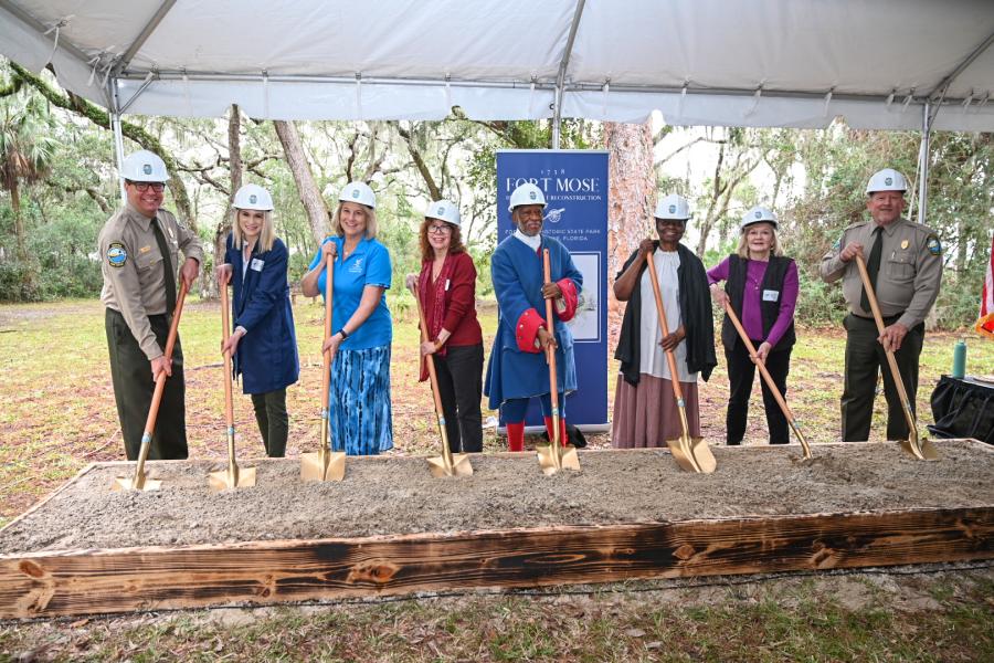 In a collaborative effort, the Fort Mose Historical Society and the Florida State Parks Foundation hosted a historic groundbreaking ceremony on Jan. 19, 2024.