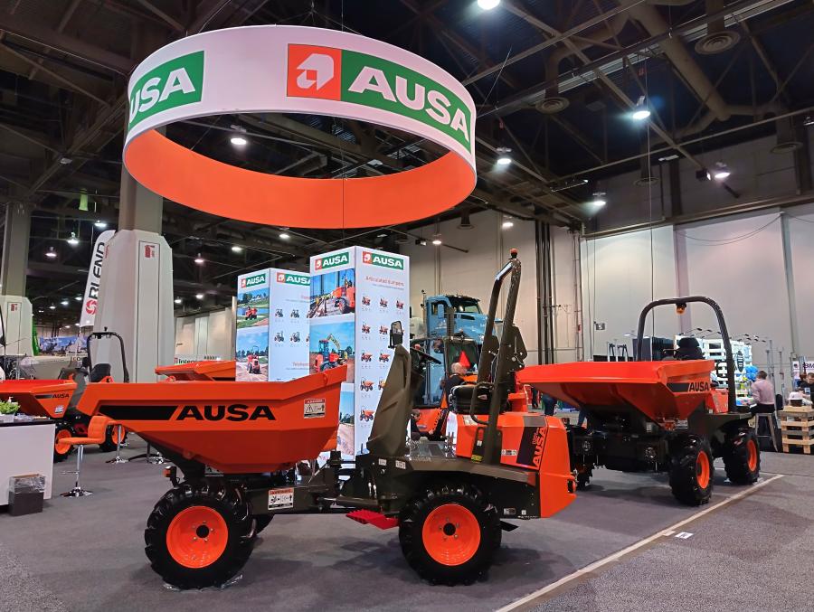 AUSA showcased five models of compact rough terrain equipment at 2024 World of Concrete.