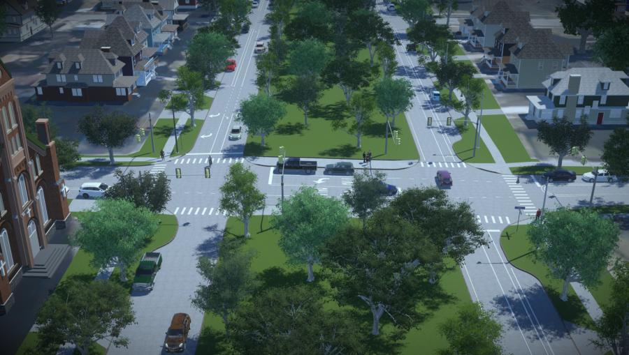 The purpose of the project is to reconnect the community surrounding the defined transportation corridor and improve the compatibility of the corridor with the adjacent land uses, while addressing the geometric, infrastructure and multi-modal needs within the corridor in its current location.
