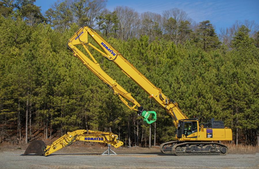 Komatsu's PC490HRD-11 is designed to offer versatility for different working conditions.