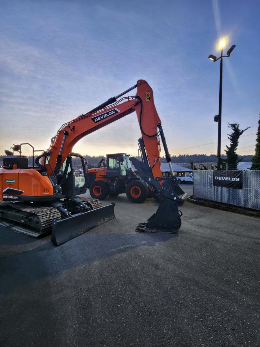 The new location is authorized to sell DEVELON heavy construction equipment and mini excavators to a variety of industries serving the greater Seattle area.