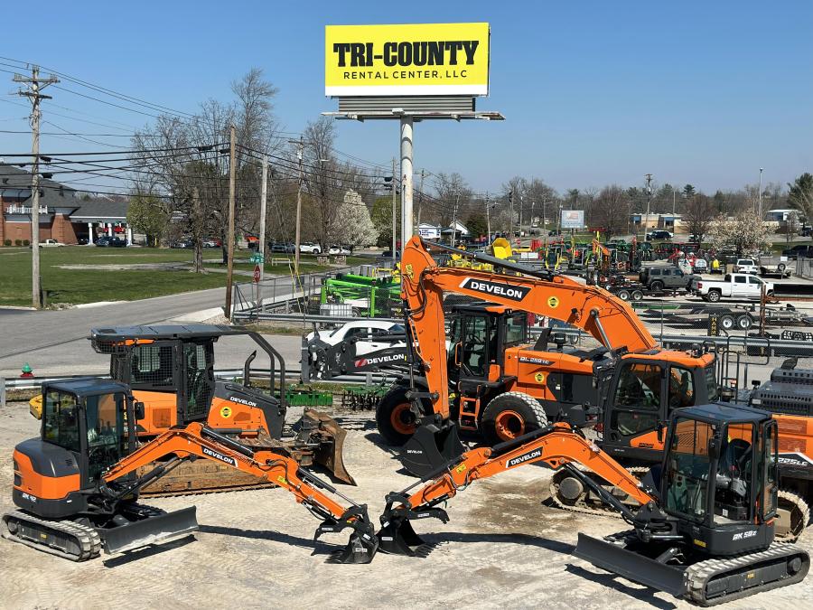 In business since 1977, Tri-County Equipment Sales & Service now carries the DEVELON brand of heavy construction equipment and mini excavators.